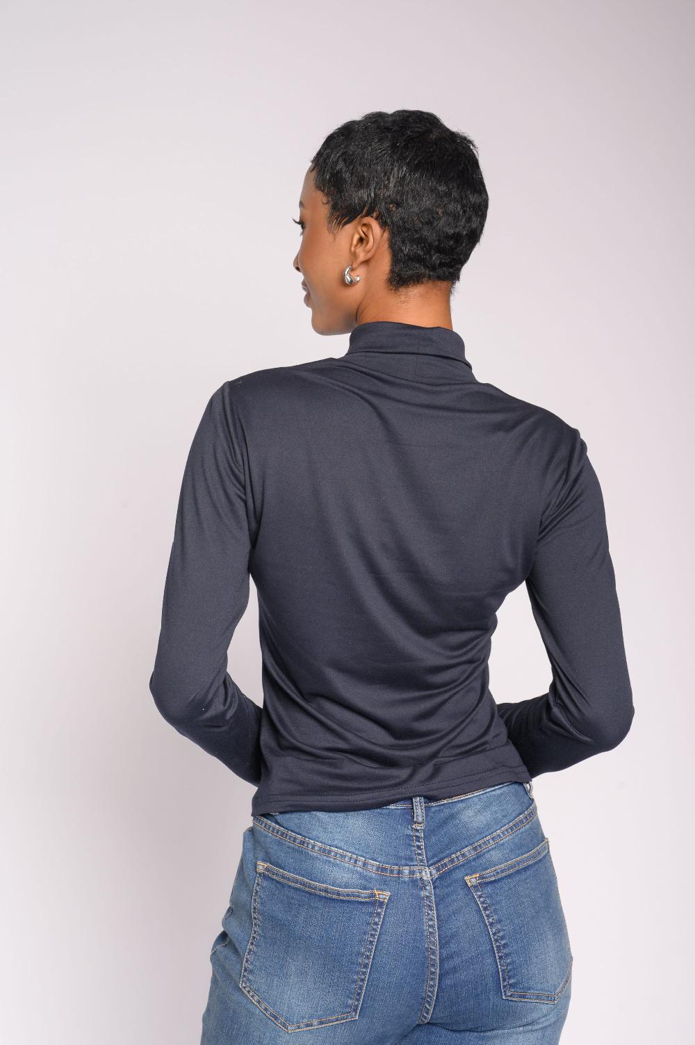 Contempo Long Sleeve Polo Neck