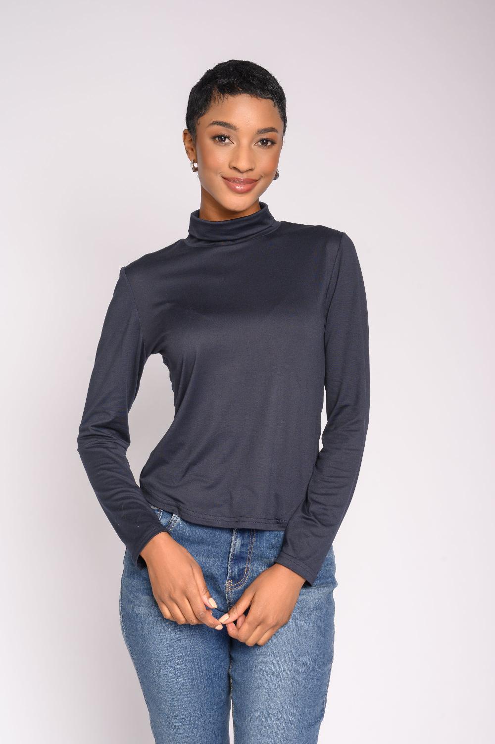 contempo Long Sleeve Polo Neck