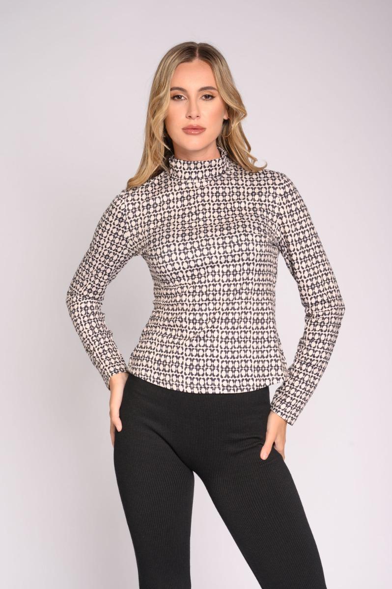 contempo Long Sleeve Polo Neck