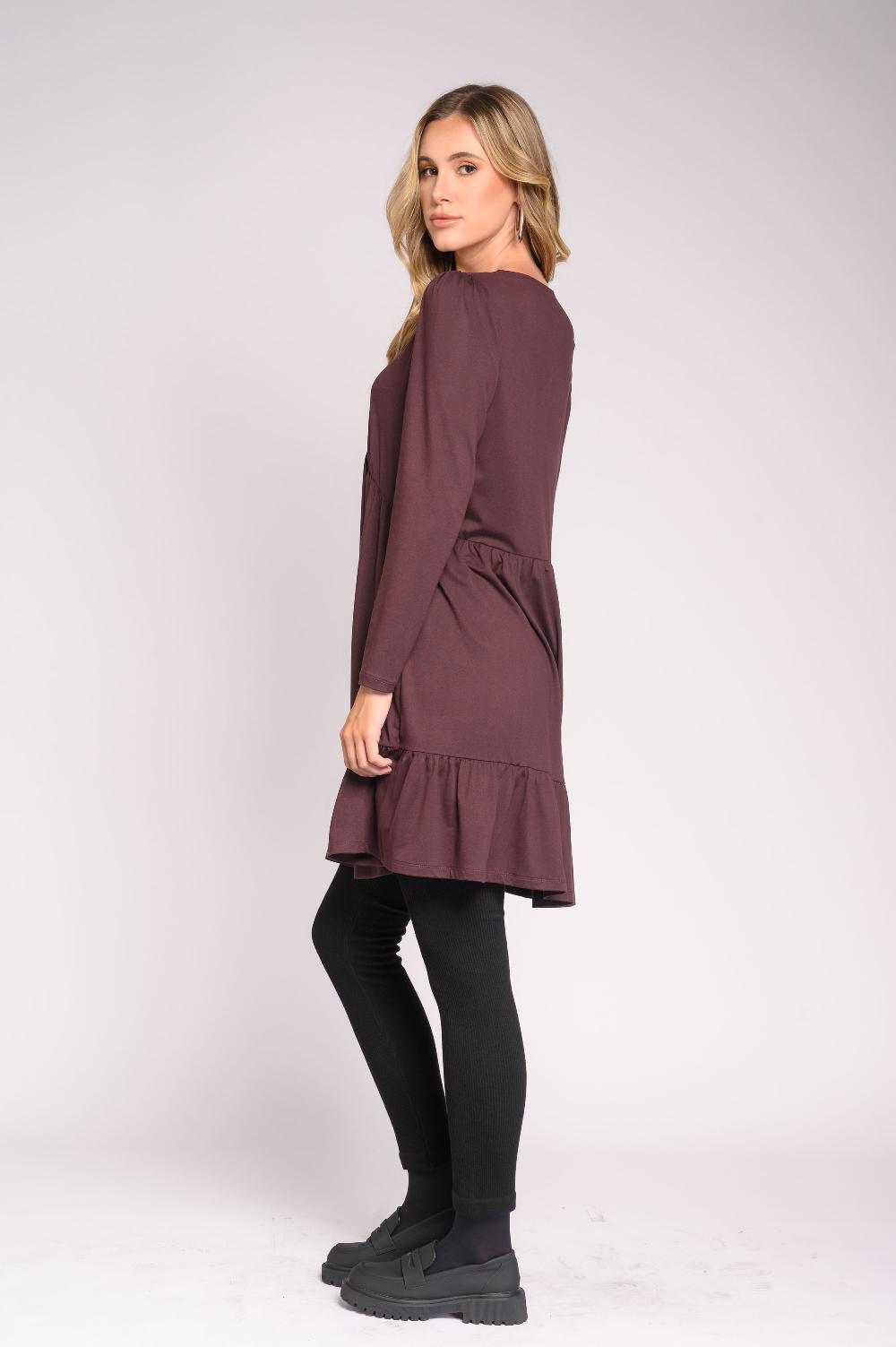 Contempo Ls Dress Knit Plain