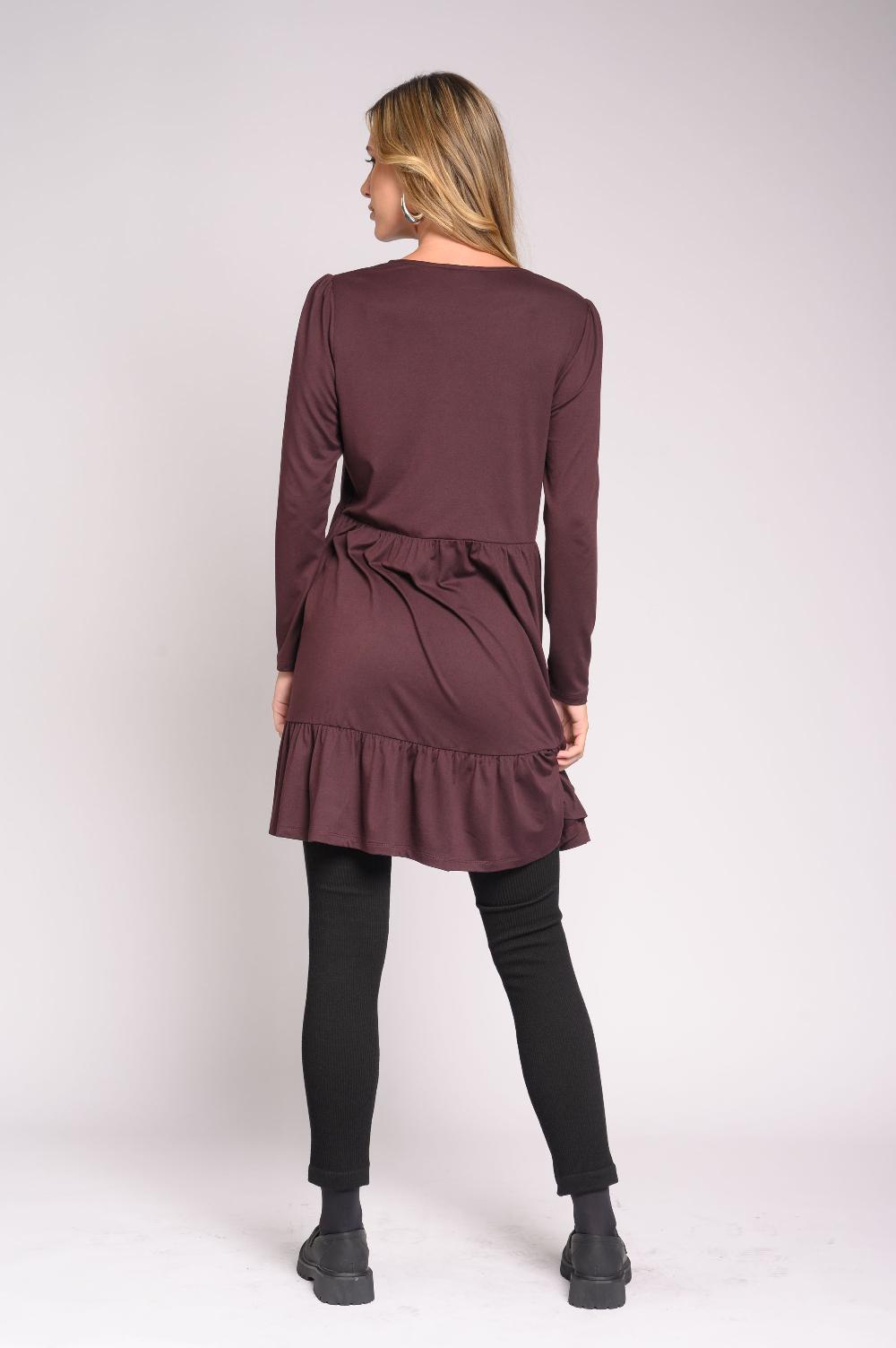 Contempo Ls Dress Knit Plain