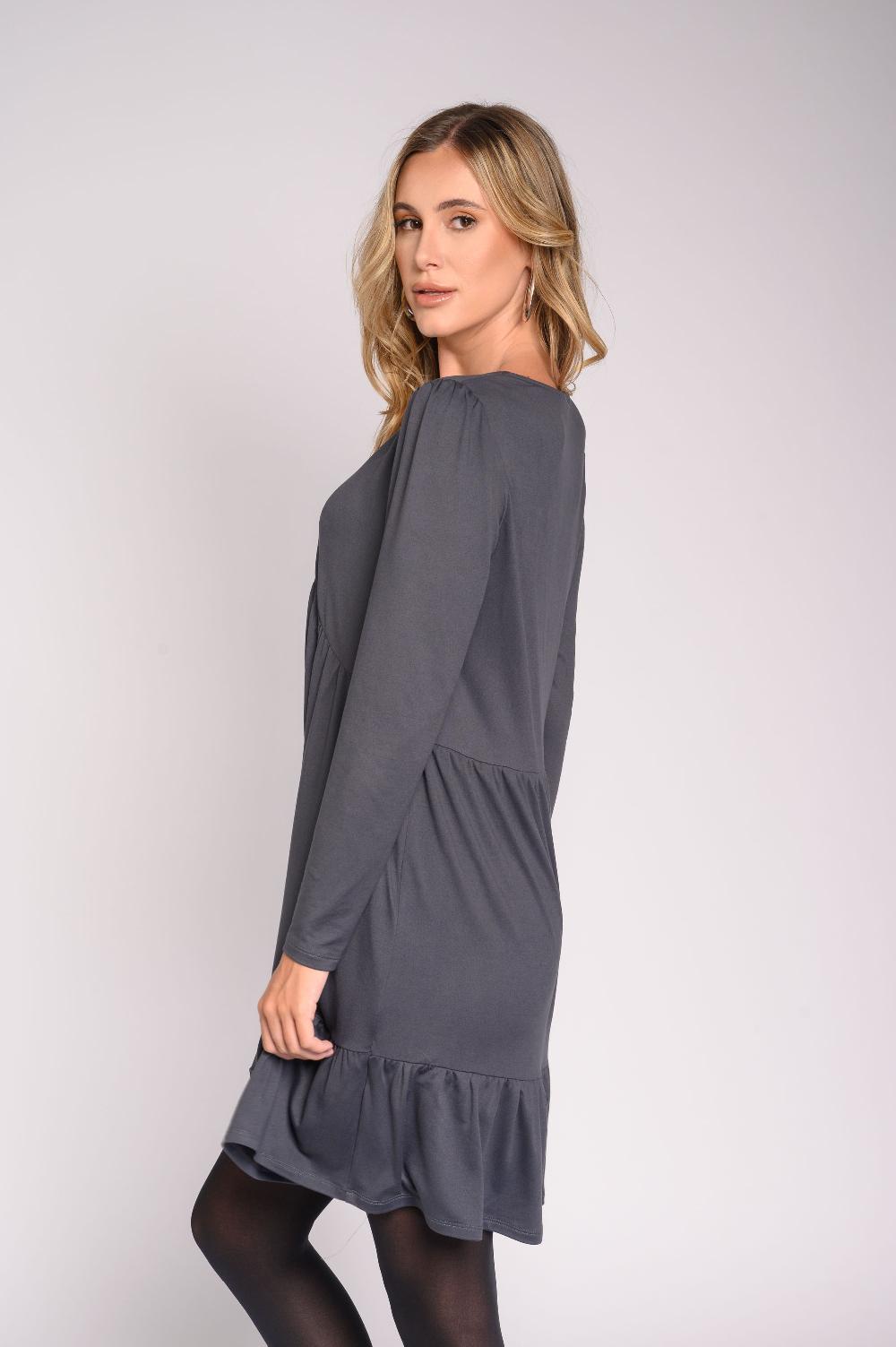 Contempo Ls Dress Knit Plain