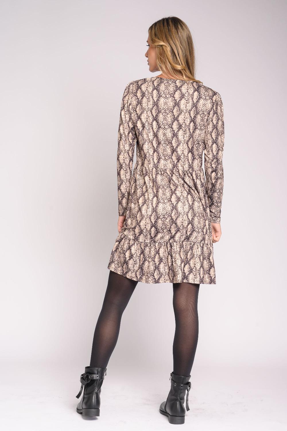 Contempo Ls Dress Knit Print