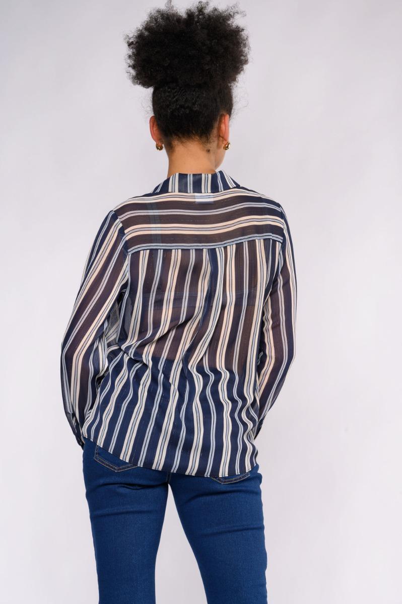 Contempo Lurex Print Shirt