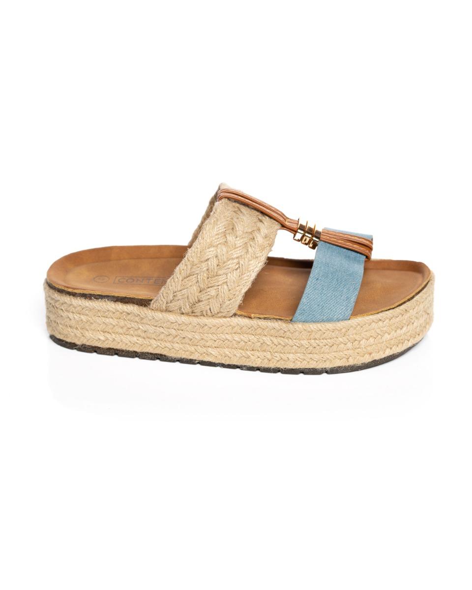 Contempo Multi Colour Denim Slide