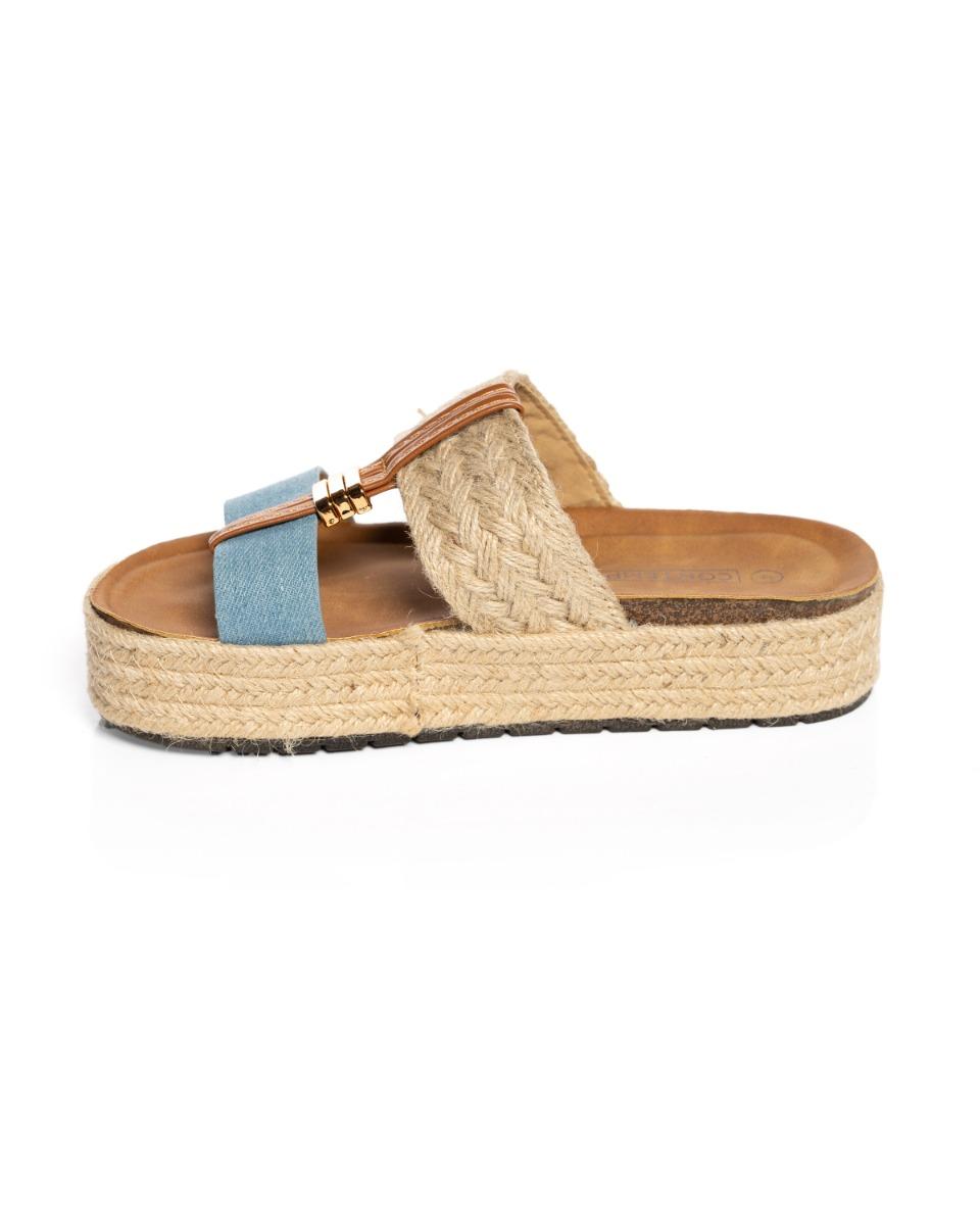Contempo Multi Colour Denim Slide