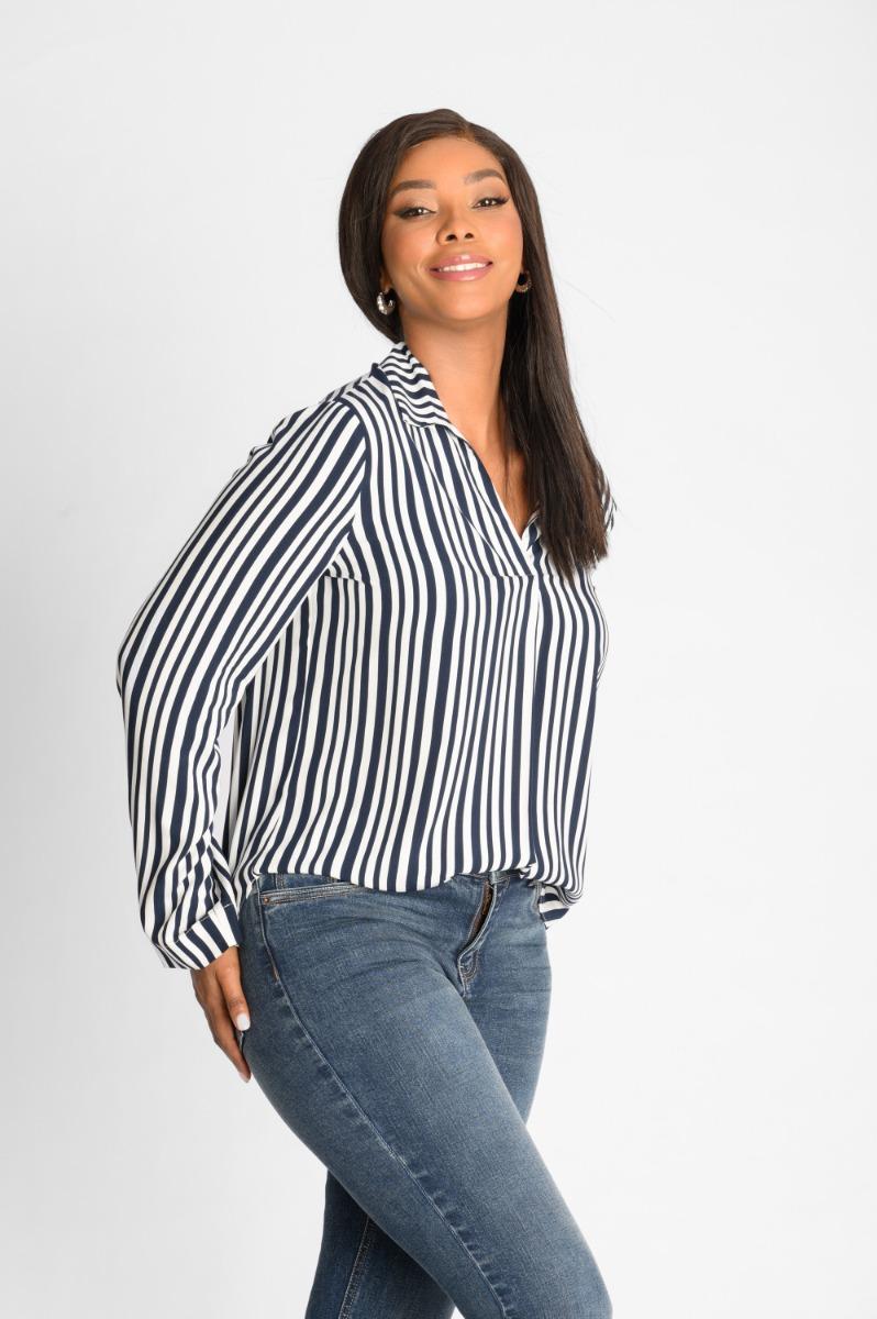 Contempo Navy Stripe