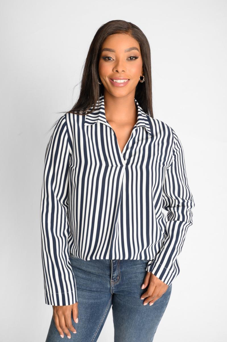 contempo Navy Stripe