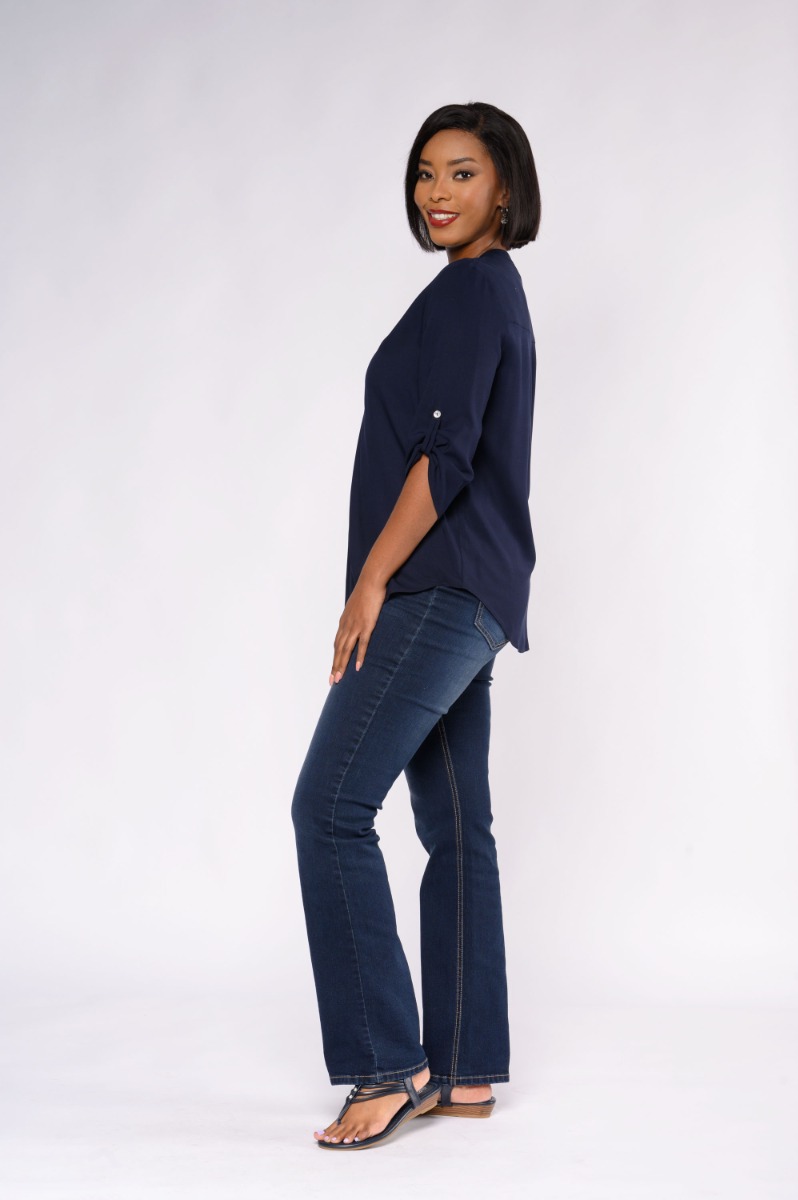 Contempo Plain Viscose Woven Top