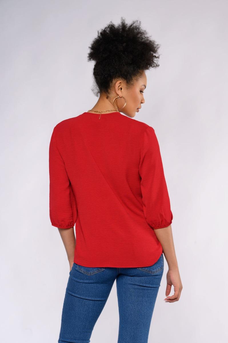 contempo Plain Woven Pleat Top