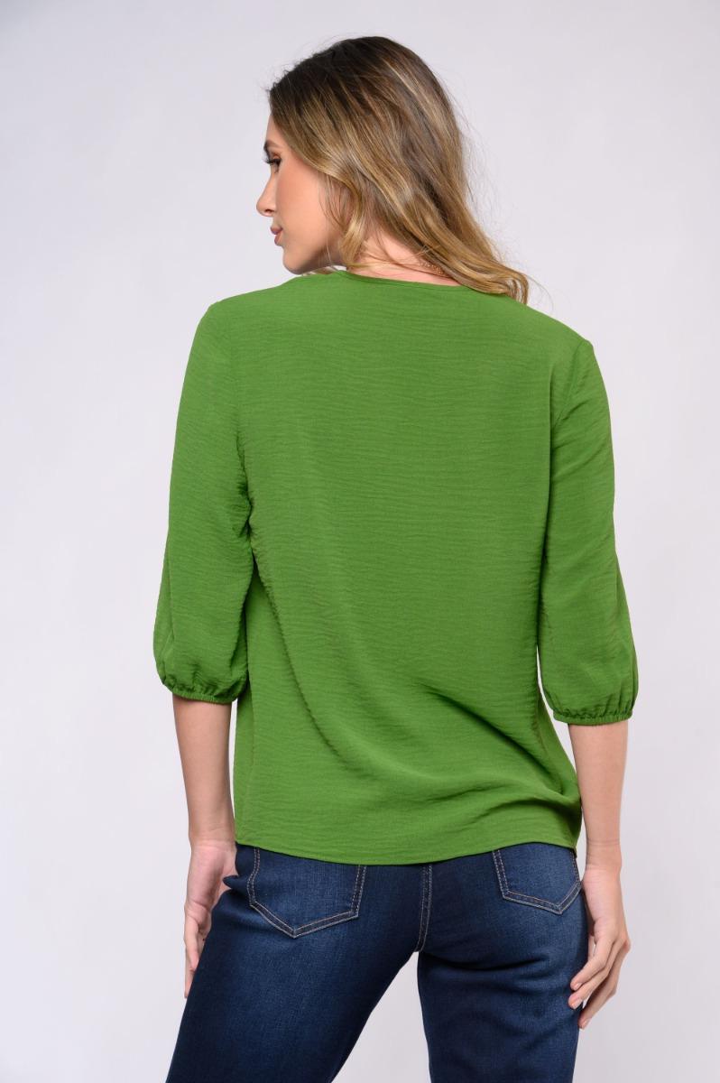 Contempo Plain Woven Pleat Top
