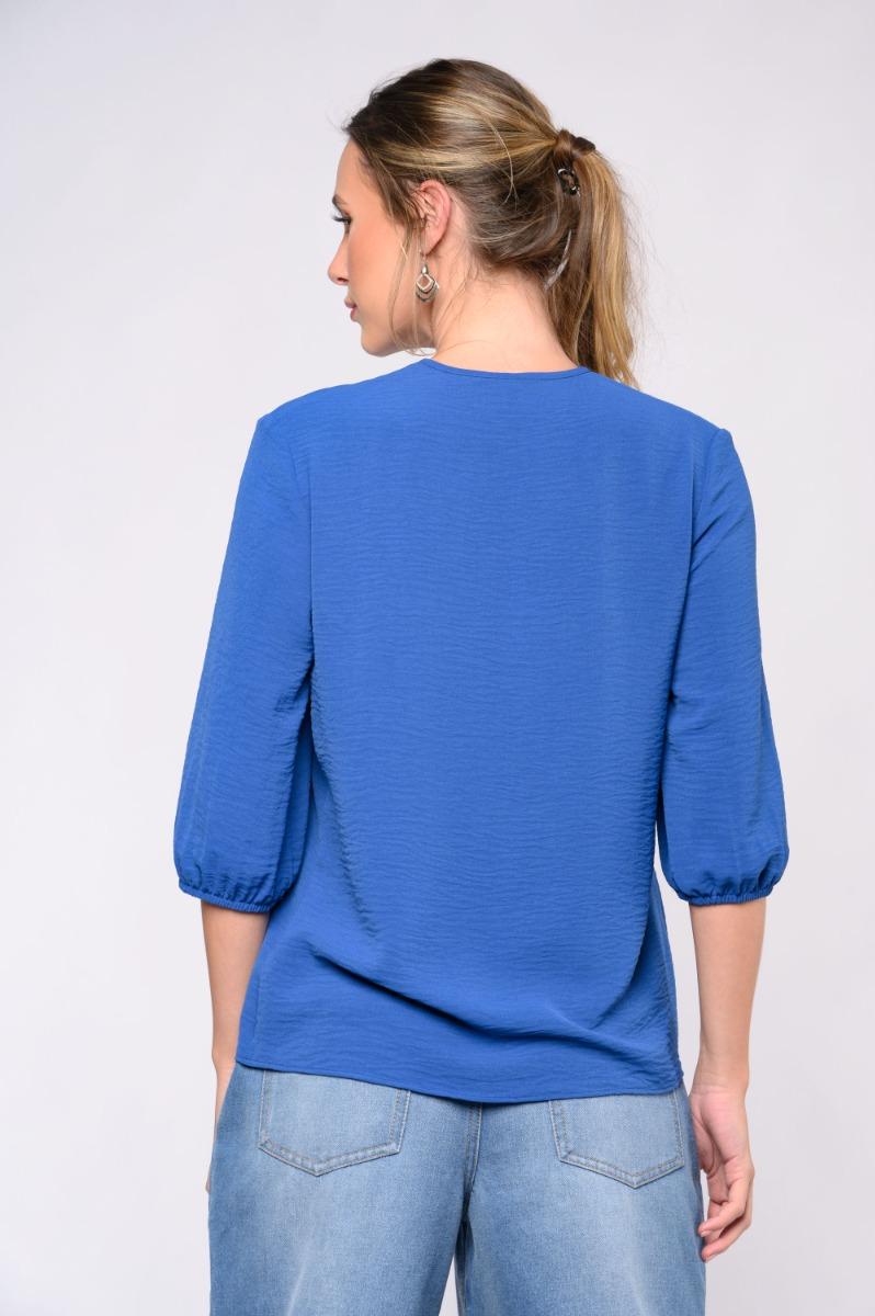 Contempo Plain Woven Pleat Top