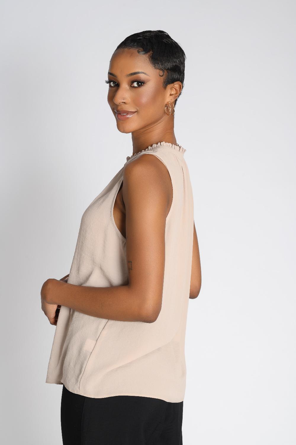 Contempo Plain Woven Top