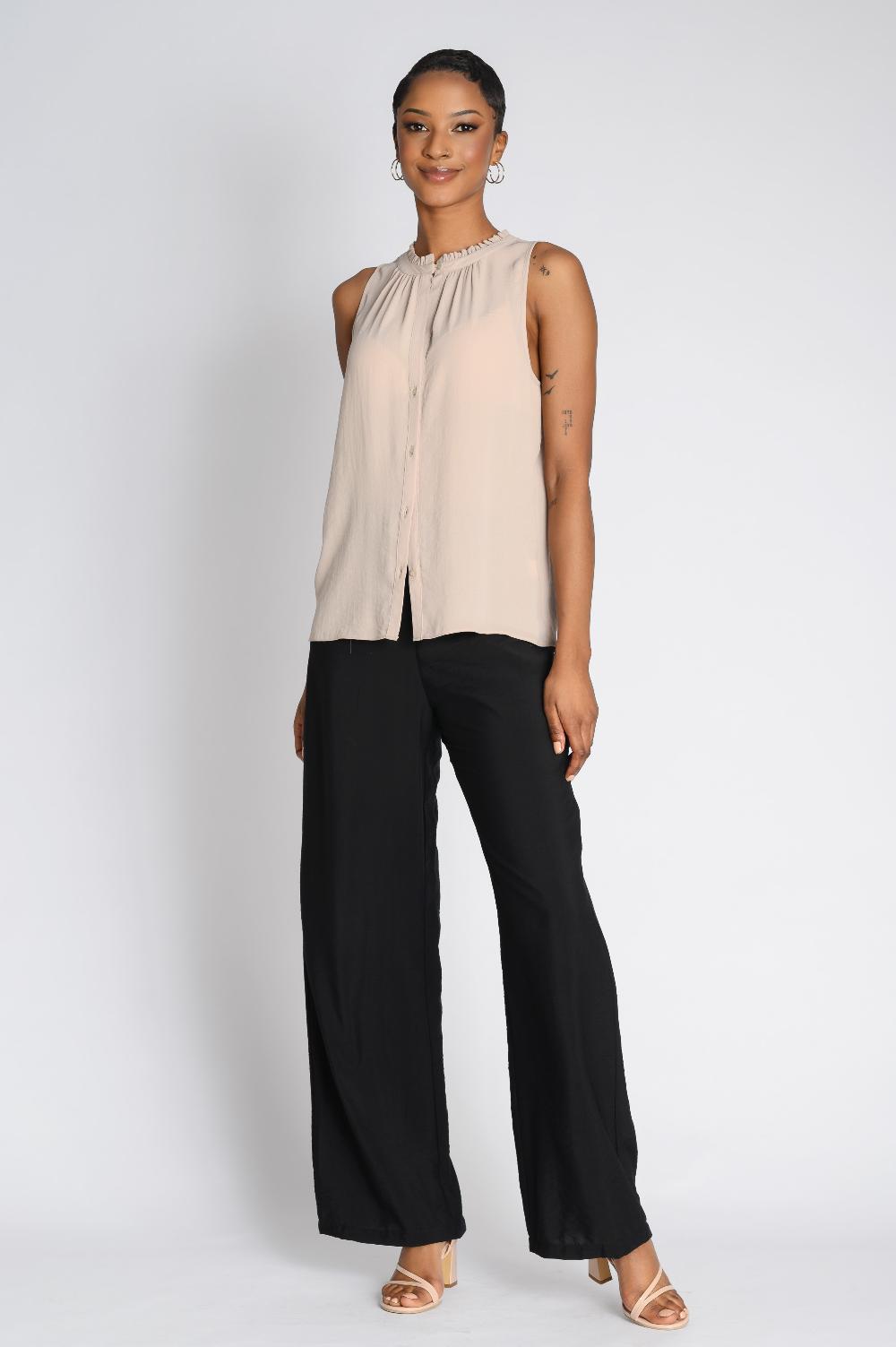 Contempo Plain Woven Top