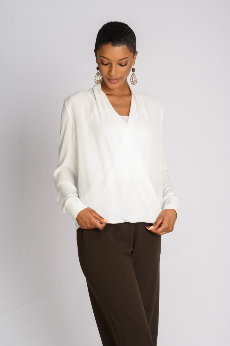 Contempo Plain Wrap Top