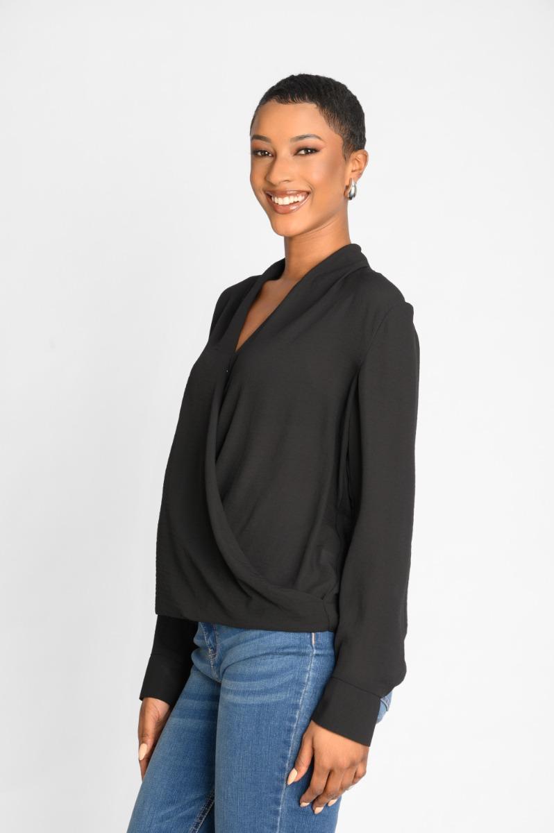 Contempo Plain Wrap Top