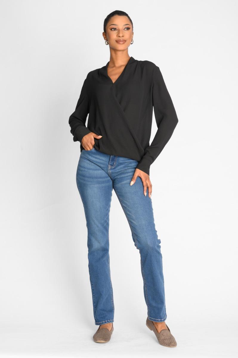 Contempo Plain Wrap Top