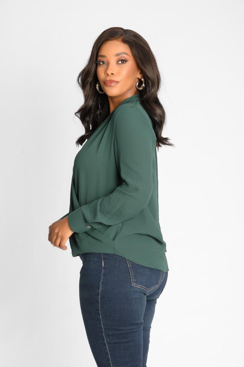 Contempo Plain Wrap Top