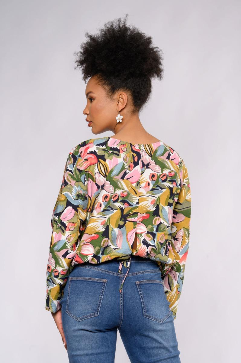 Contempo Print Floral Maxi Top