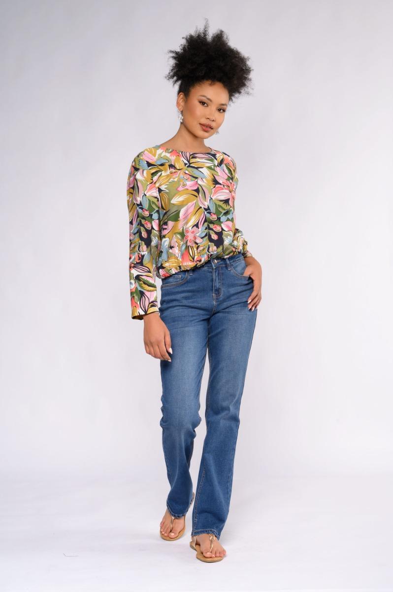 Contempo Print Floral Maxi Top