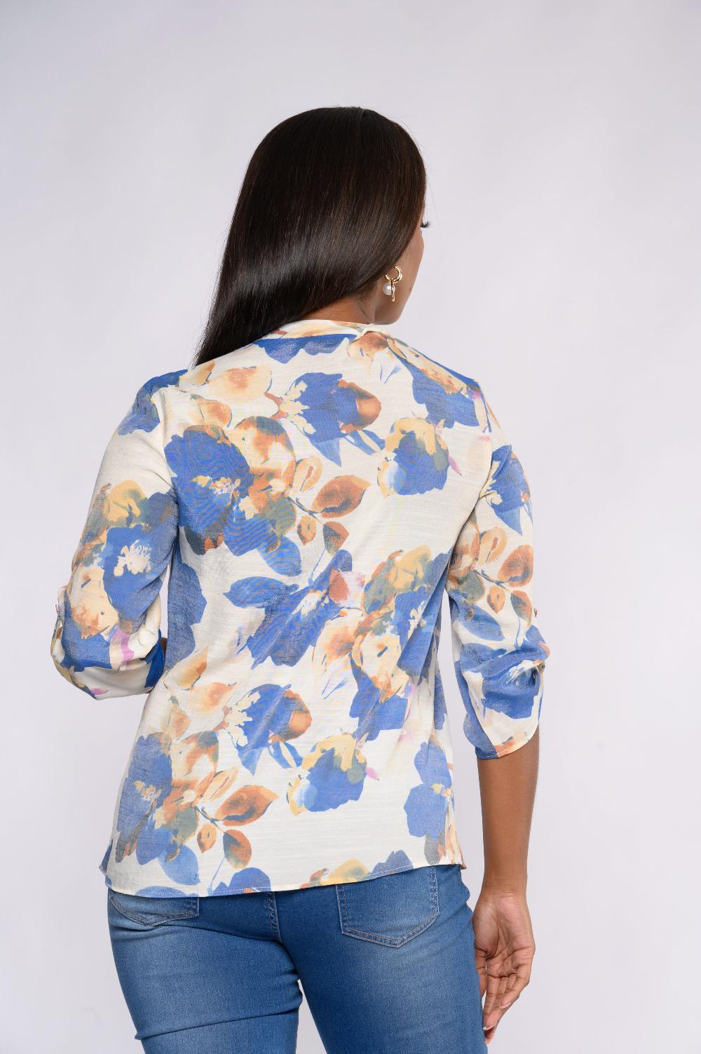 Contempo Print GV Woven Top