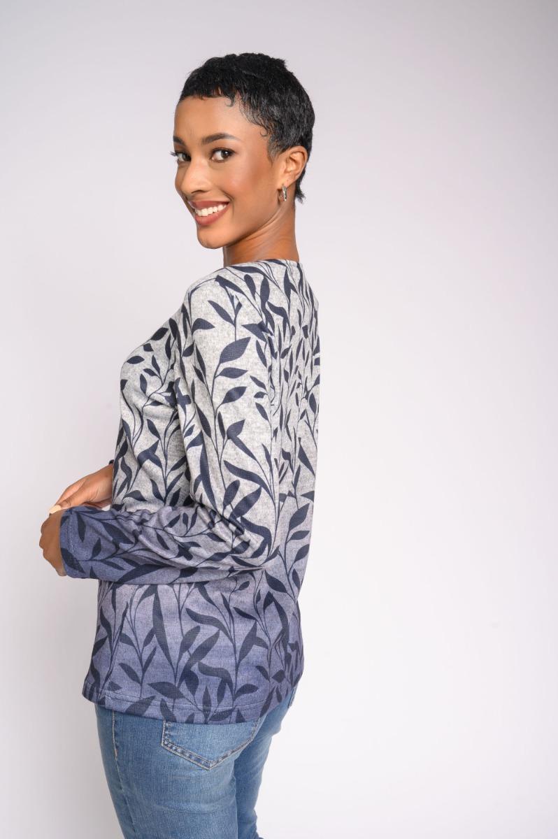 Contempo Print Knit Top