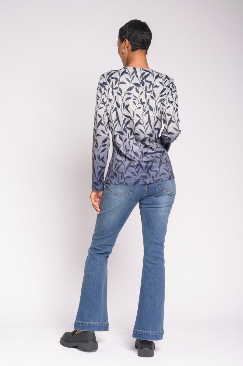 Contempo Print Knit Top