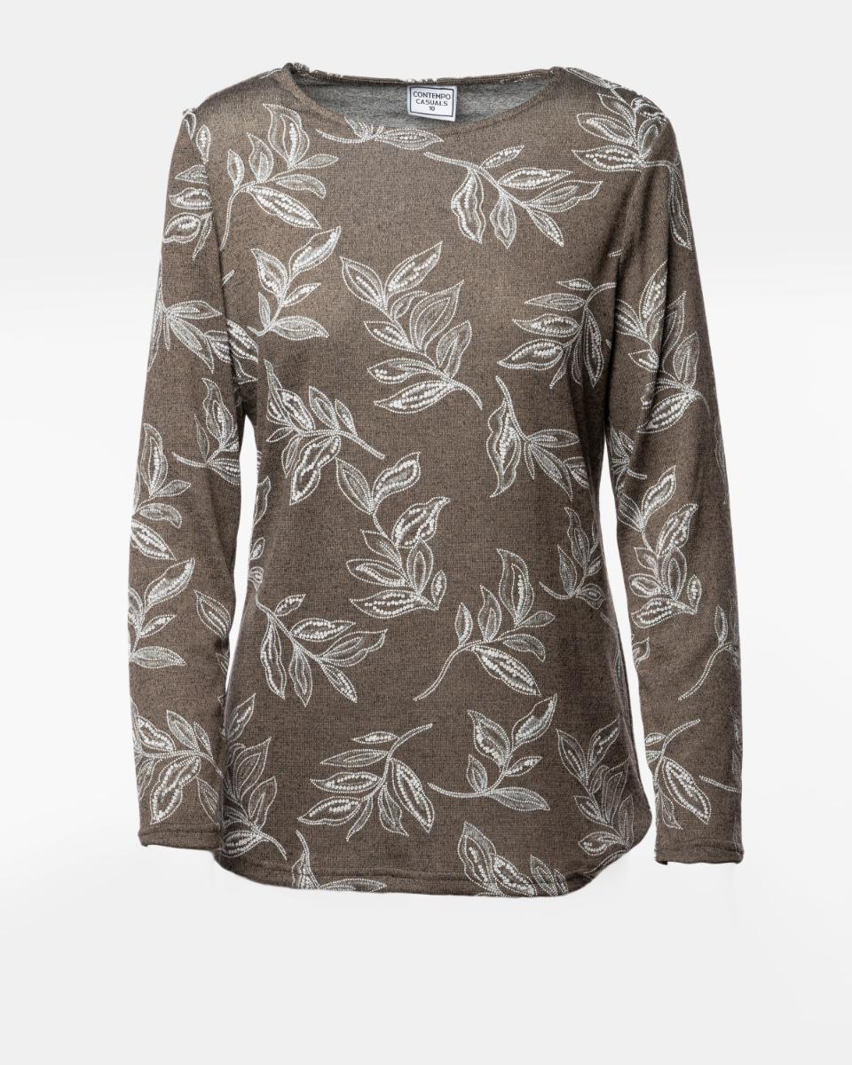 contempo Print Knit Top