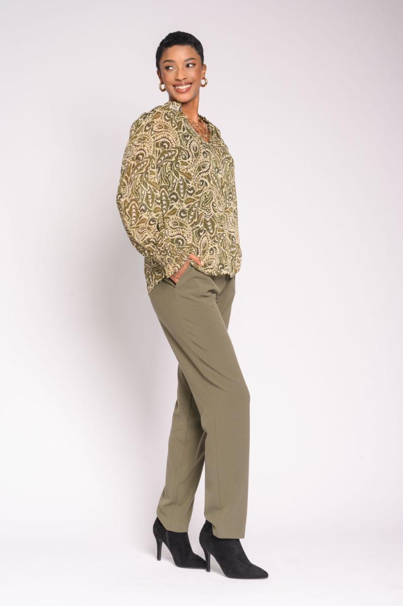 Contempo Print Paisley Top