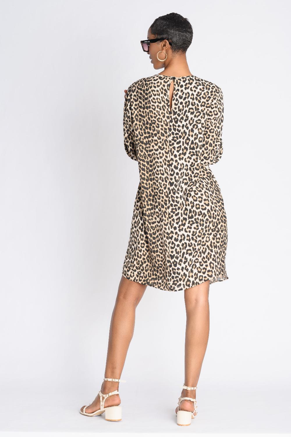 Contempo Print Short Dress