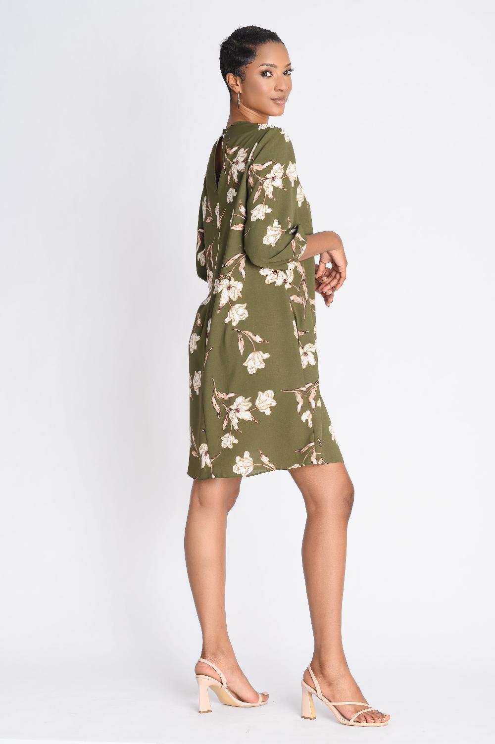 Contempo Print Short Dress