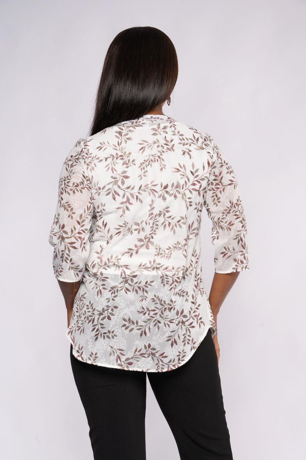 Contempo Print Texture Top