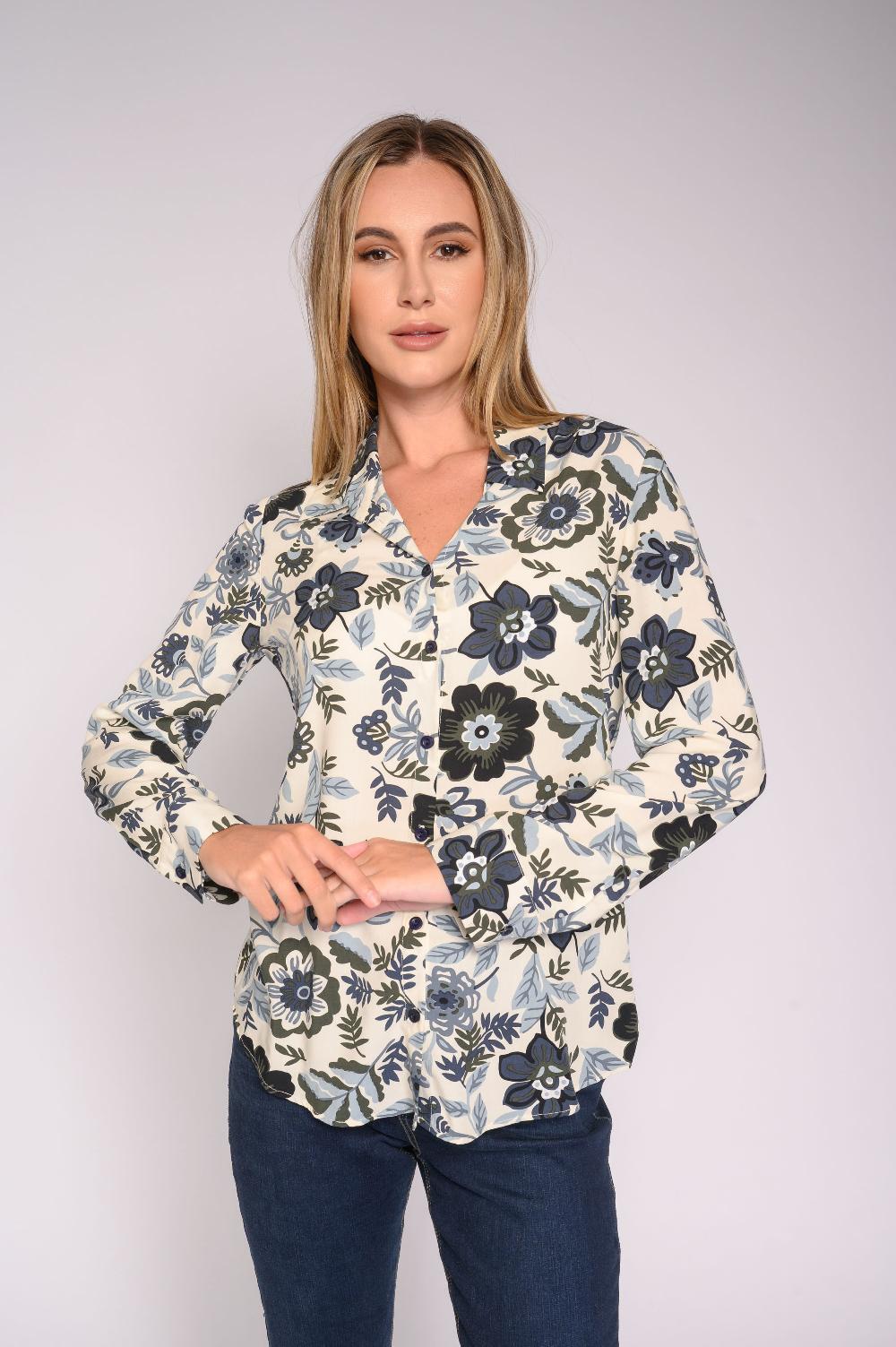 contempo Print Woven Shirt