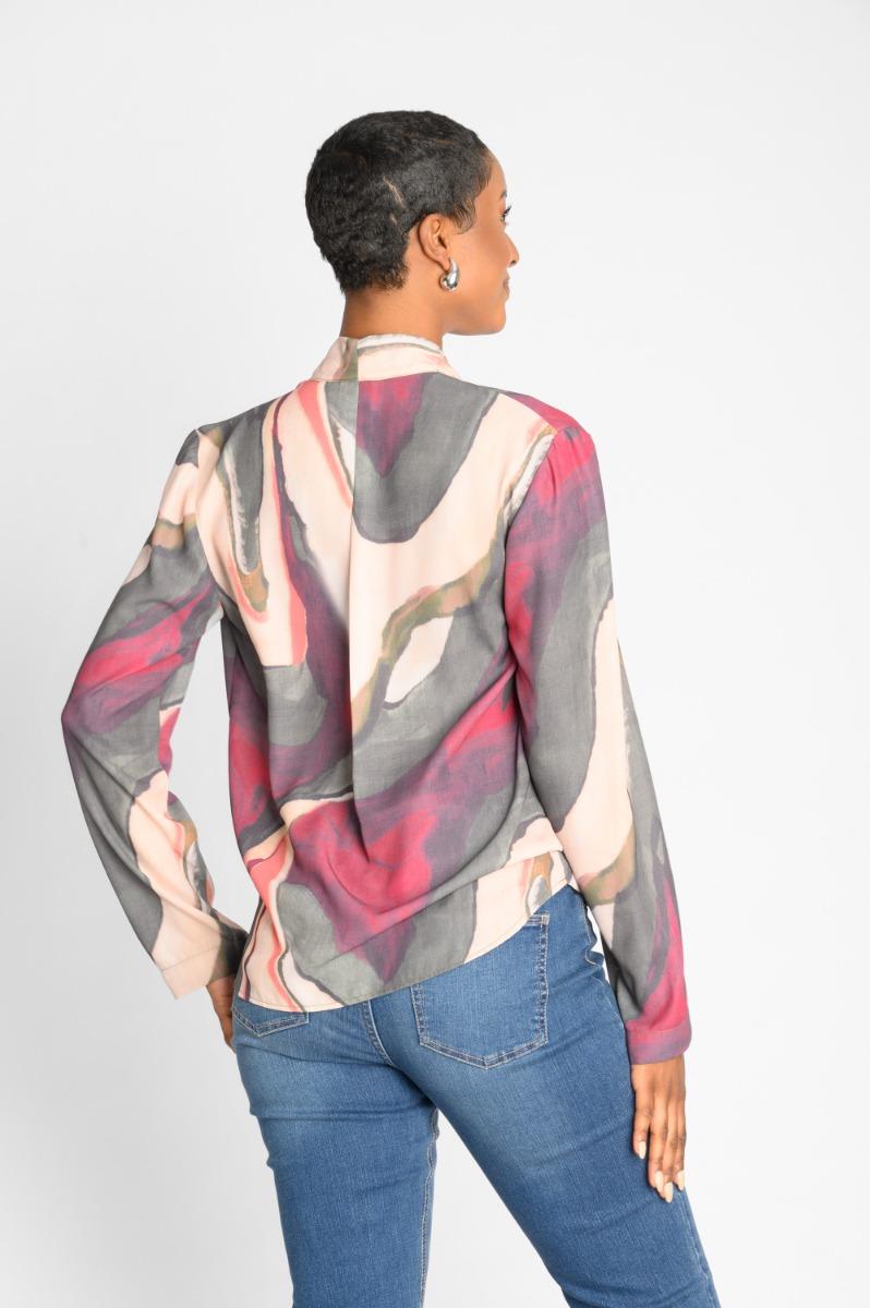 Contempo Print Woven Top