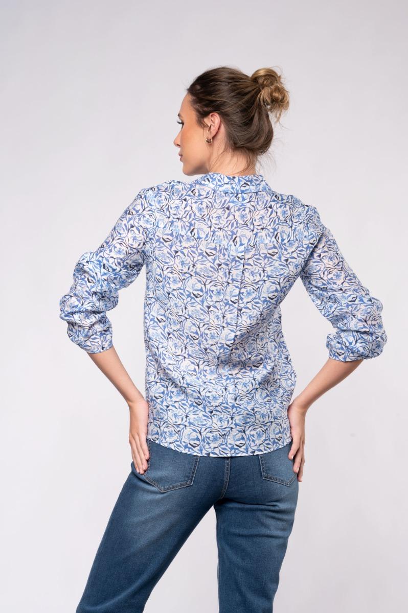 Contempo Print Woven Top
