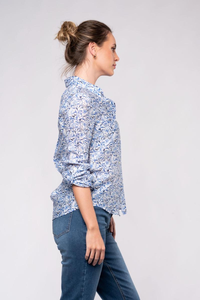 Contempo Print Woven Top