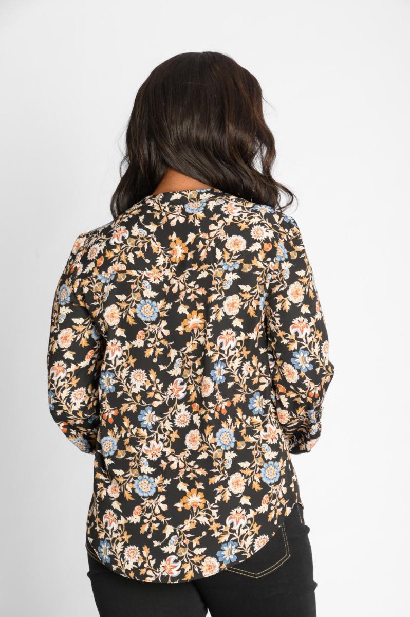 Contempo Print Woven Top