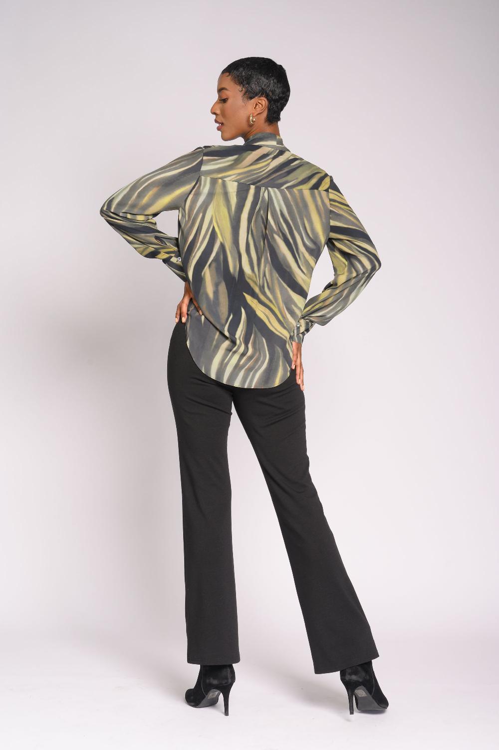 Contempo Print Woven Top