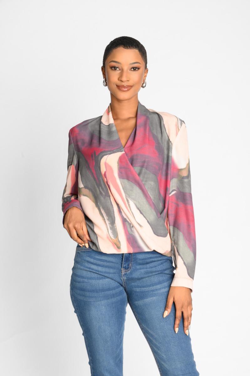contempo Print Woven Top