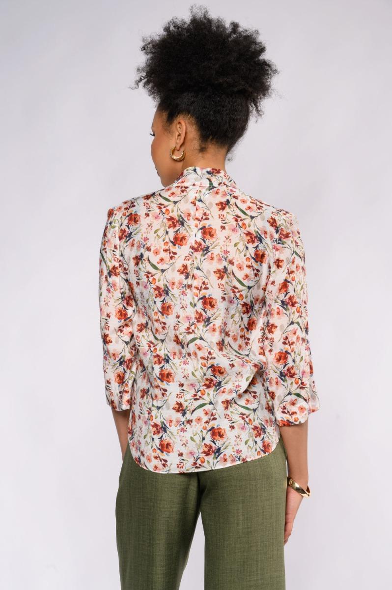 Contempo Print Wrap Top