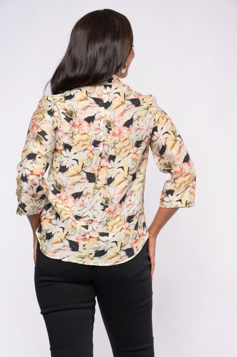 Contempo Print Wrap Top