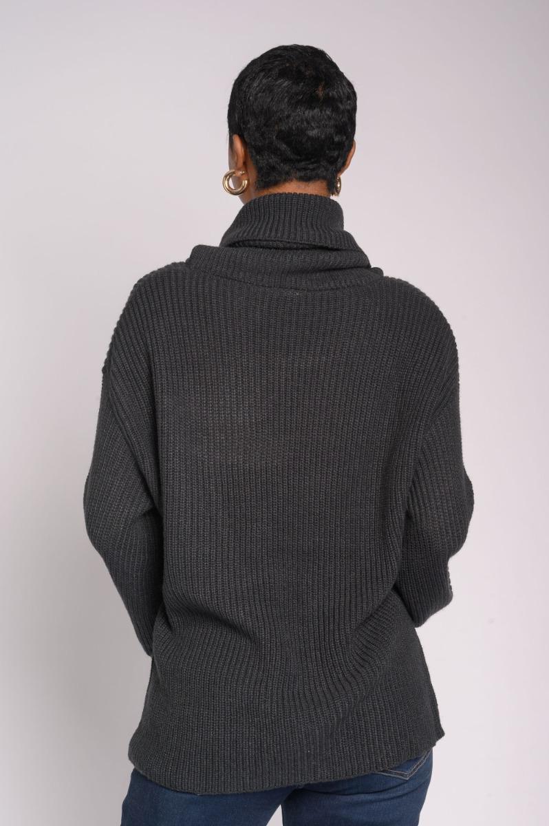 Contempo Roll Neck Knitwear Top