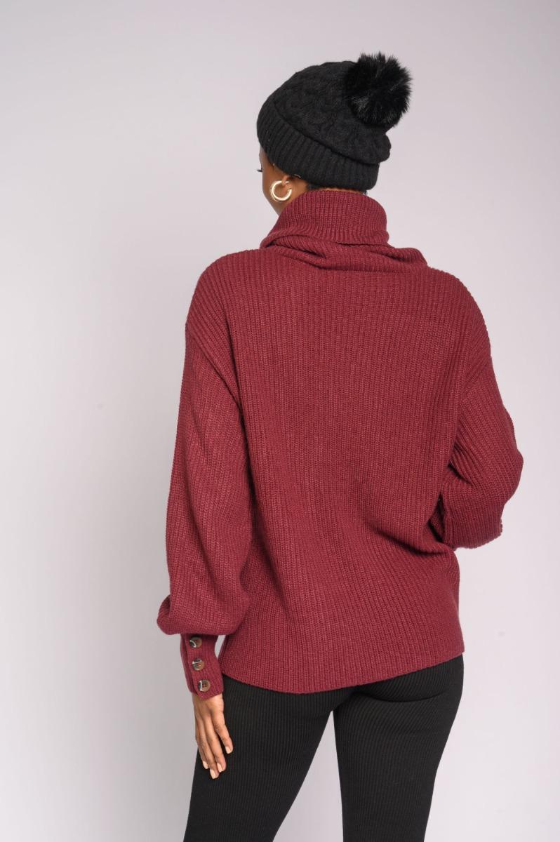 Contempo Roll Neck Knitwear Top