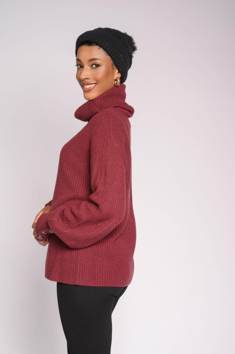 Contempo Roll Neck Knitwear Top