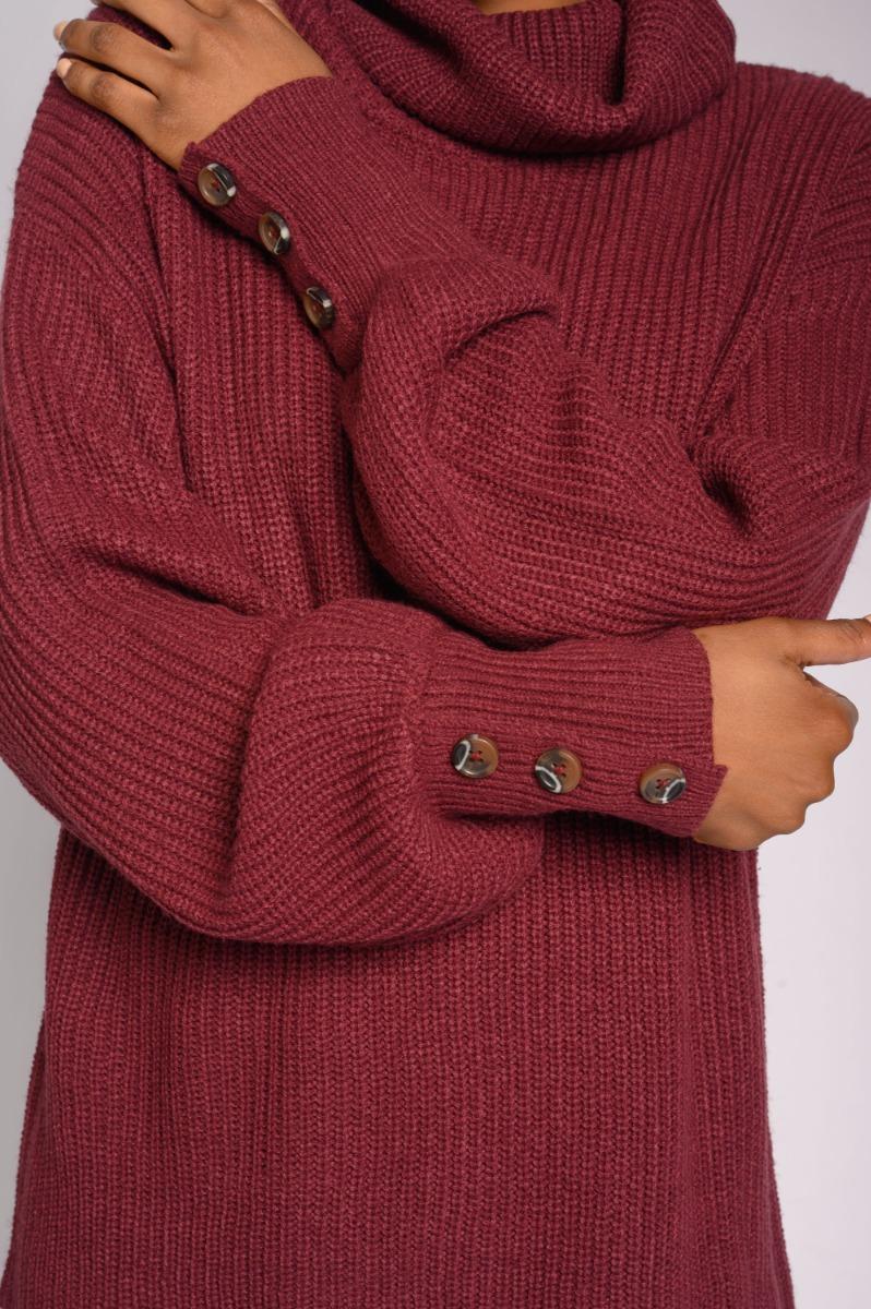 Contempo Roll Neck Knitwear Top