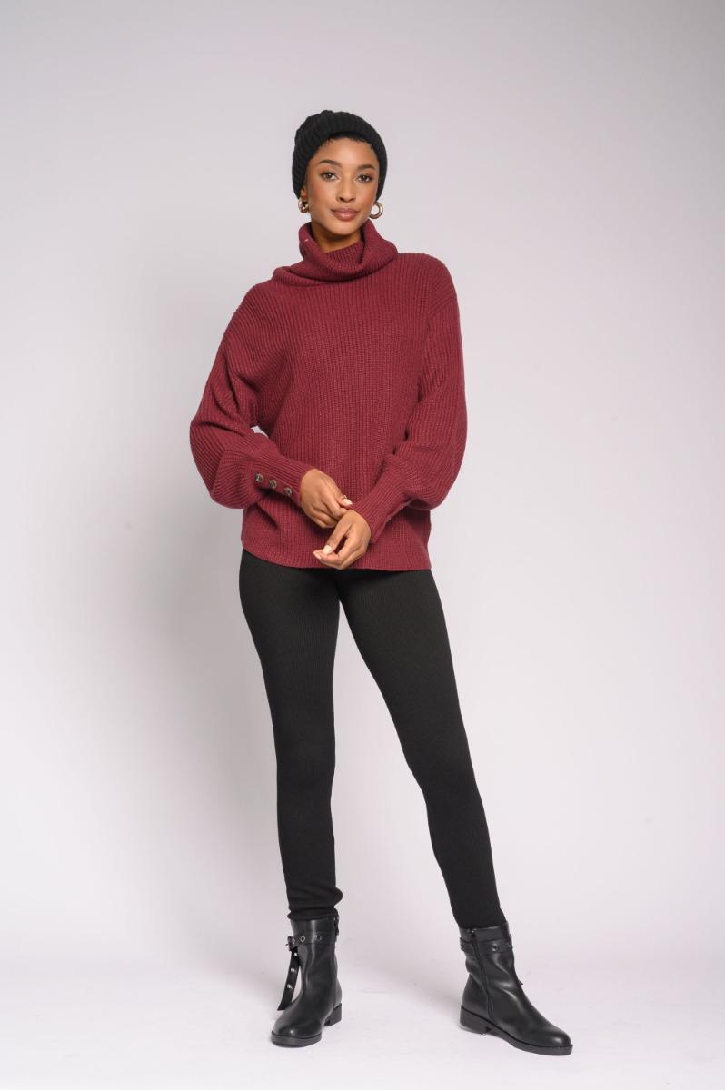 contempo Roll Neck Knitwear Top