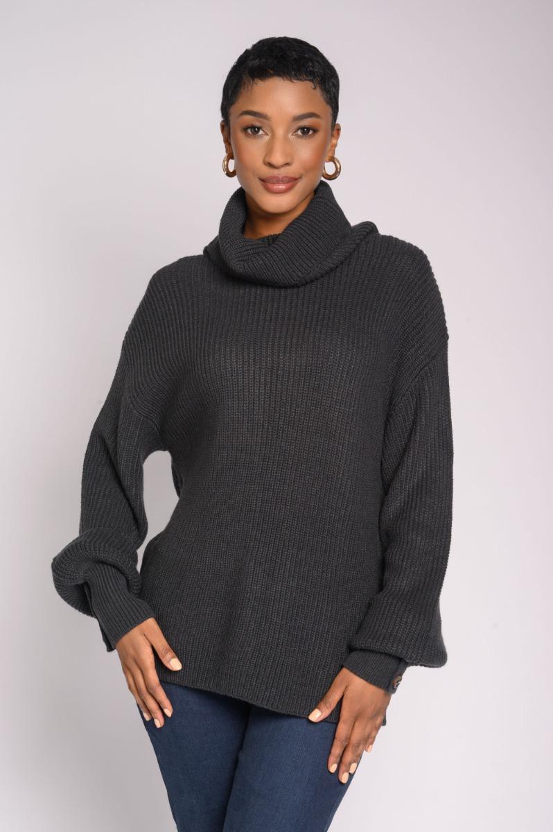 contempo Roll Neck Knitwear Top