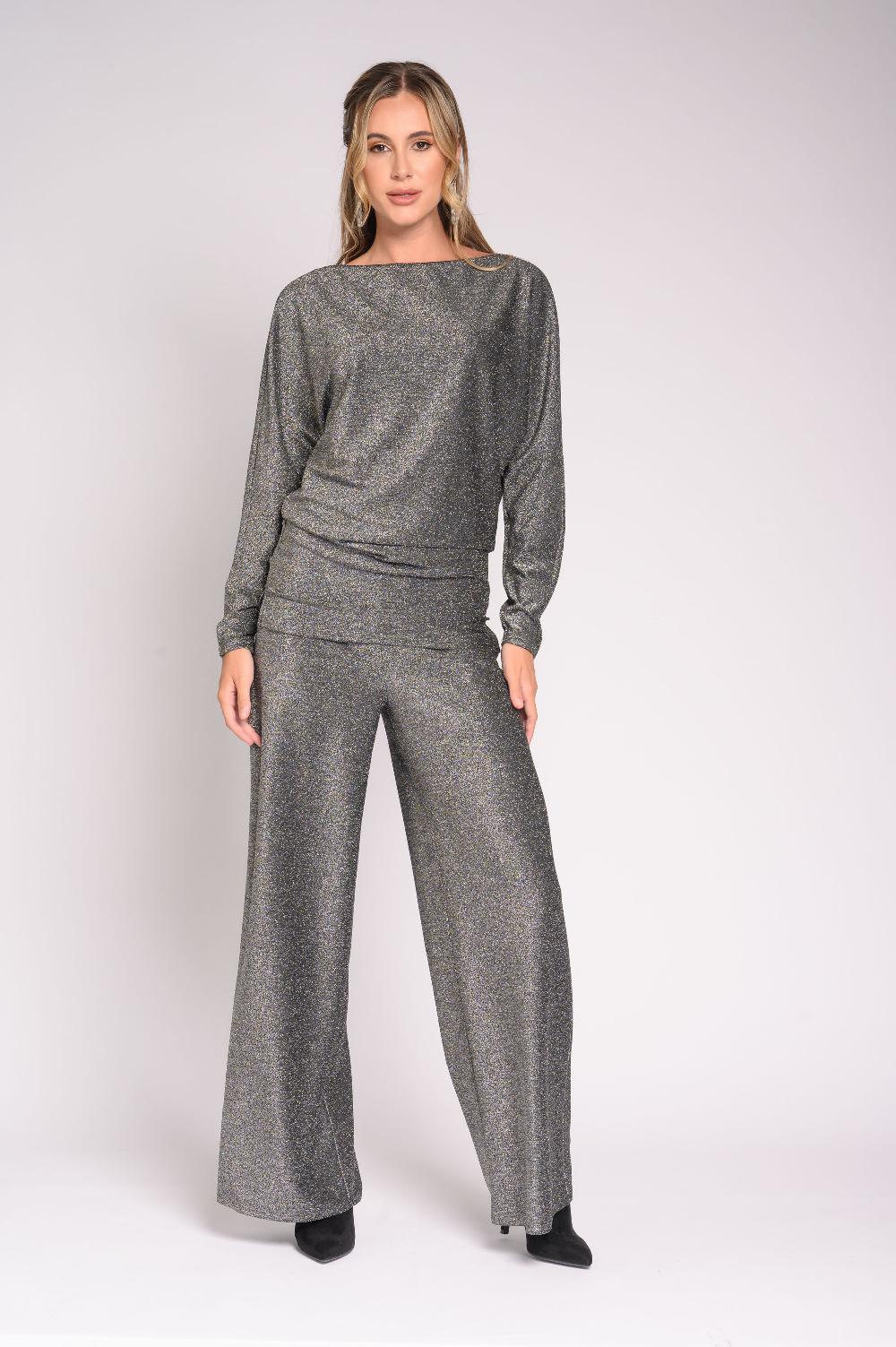 contempo Shimmer Lurex Pants