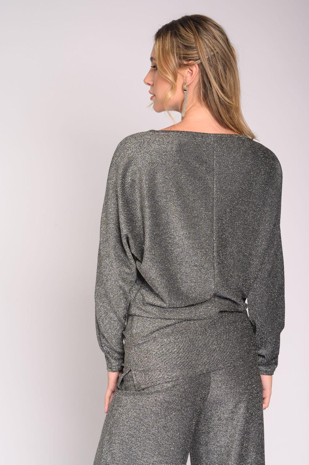 Contempo Shimmer Lurex Top