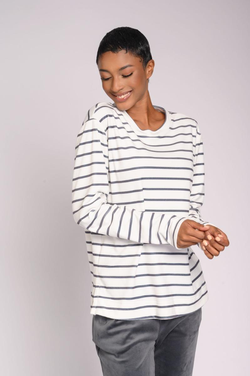 Contempo Stripe Knit Top